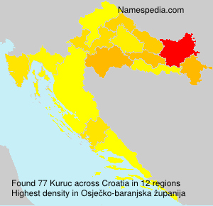 Surname Kuruc in Croatia Surname Kuruc in Croatia