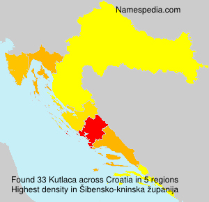 Surname Kutlaca in Croatia Surname Kutlaca in Croatia