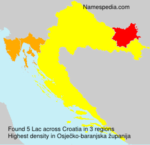 Surname Lac in Croatia Surname Lac in Croatia