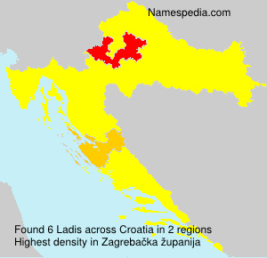 Surname Ladis in Croatia Surname Ladis in Croatia