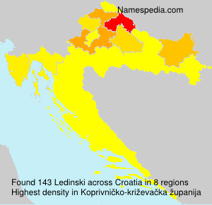 Surname Ledinski in Croatia Surname Ledinski in Croatia
