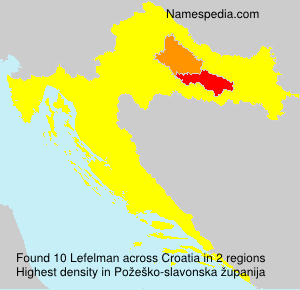 Surname Lefelman in Croatia Surname Lefelman in Croatia