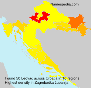 Surname Leovac in Croatia Surname Leovac in Croatia