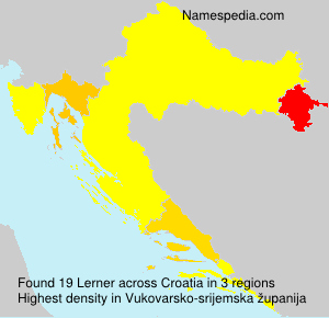 Surname Lerner in Croatia Surname Lerner in Croatia