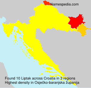 Surname Liptak in Croatia Surname Liptak in Croatia