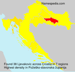 Surname Ljevakovic in Croatia Surname Ljevakovic in Croatia