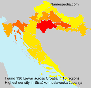 Surname Ljevar in Croatia Surname Ljevar in Croatia