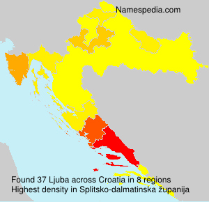 Surname Ljuba in Croatia Surname Ljuba in Croatia