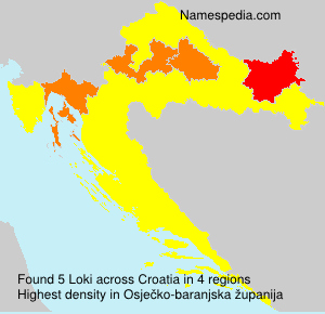 Surname Loki in Croatia Surname Loki in Croatia