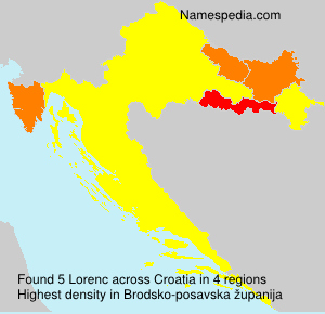 Surname Lorenc in Croatia Surname Lorenc in Croatia