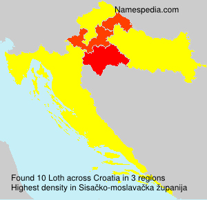 Surname Loth in Croatia Surname Loth in Croatia