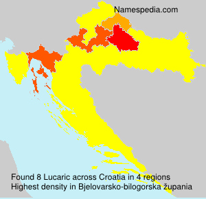 Surname Lucaric in Croatia Surname Lucaric in Croatia