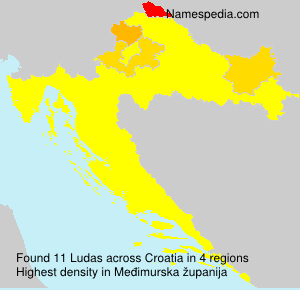 Surname Ludas in Croatia Surname Ludas in Croatia