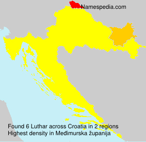 Surname Luthar in Croatia Surname Luthar in Croatia