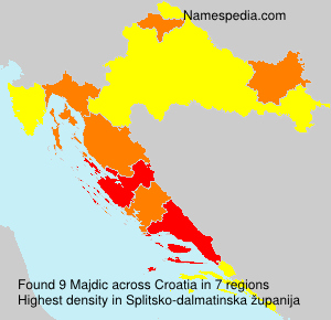 Surname Majdic in Croatia Surname Majdic in Croatia