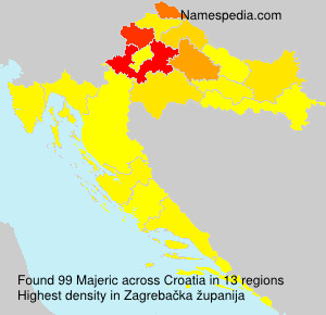 Surname Majeric in Croatia Surname Majeric in Croatia