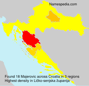 Surname Majerovic in Croatia Surname Majerovic in Croatia