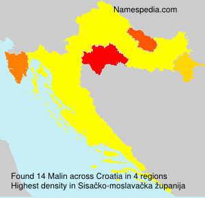 Surname Malin in Croatia Surname Malin in Croatia