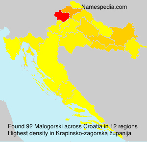 Surname Malogorski in Croatia Surname Malogorski in Croatia