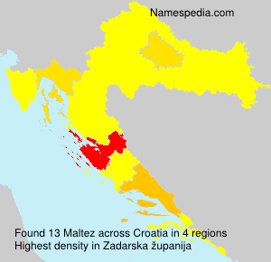 Surname Maltez in Croatia
