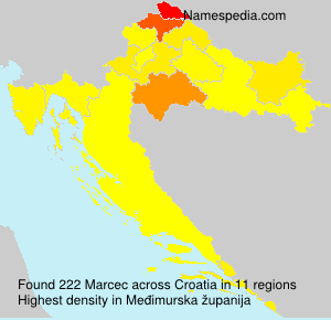 Surname Marcec in Croatia Surname Marcec in Croatia