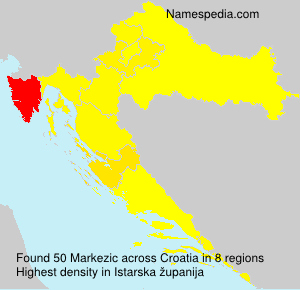 Surname Markezic in Croatia Surname Markezic in Croatia