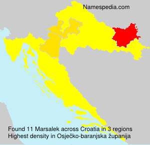 Surname Marsalek in Croatia Surname Marsalek in Croatia