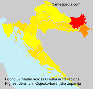 Familiennamen Martin - Croatia