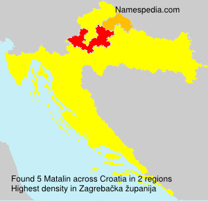 Surname Matalin in Croatia Surname Matalin in Croatia