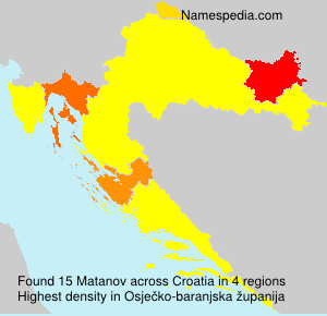 Surname Matanov in Croatia Surname Matanov in Croatia