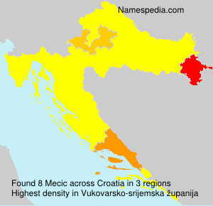 Surname Mecic in Croatia Surname Mecic in Croatia