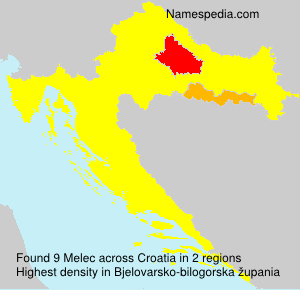 Surname Melec in Croatia Surname Melec in Croatia