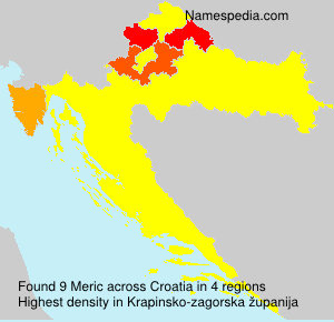 Surname Meric in Croatia Surname Meric in Croatia