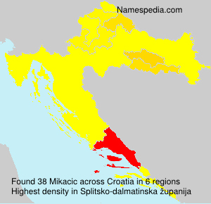 Surname Mikacic in Croatia Surname Mikacic in Croatia