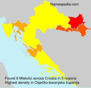 Surname Miskolci in Croatia Surname Miskolci in Croatia