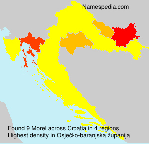 Surname Morel in Croatia Surname Morel in Croatia