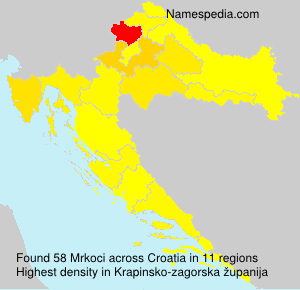 Surname Mrkoci in Croatia Surname Mrkoci in Croatia