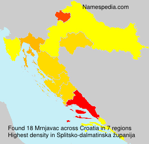 Surname Mrnjavac in Croatia Surname Mrnjavac in Croatia
