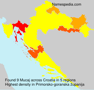 Surname Mucaj in Croatia Surname Mucaj in Croatia