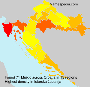 Surname Mujkic in Croatia Surname Mujkic in Croatia