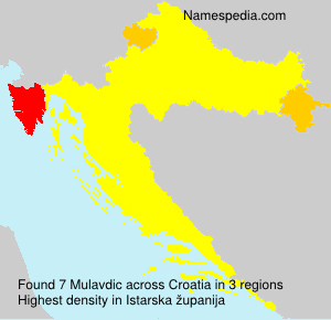 Surname Mulavdic in Croatia Surname Mulavdic in Croatia