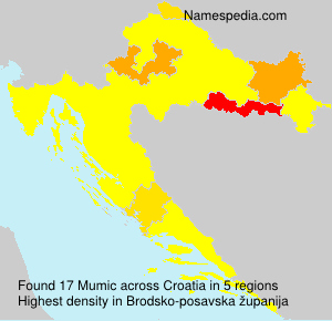 Surname Mumic in Croatia Surname Mumic in Croatia