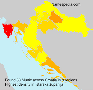 Surname Murtic in Croatia Surname Murtic in Croatia