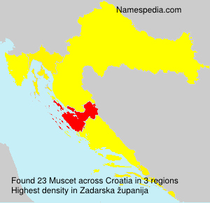 Surname Muscet in Croatia Surname Muscet in Croatia