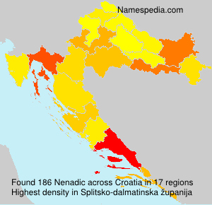 Surname Nenadic in Croatia Surname Nenadic in Croatia