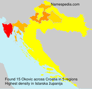 Surname Okovic in Croatia Surname Okovic in Croatia