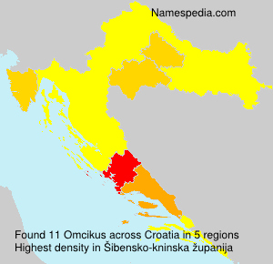 Surname Omcikus in Croatia Surname Omcikus in Croatia