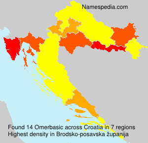 Surname Omerbasic in Croatia Surname Omerbasic in Croatia
