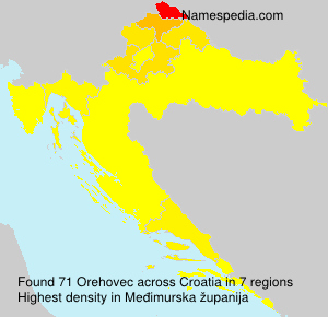 Surname Orehovec in Croatia Surname Orehovec in Croatia