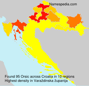 Surname Orsic in Croatia Surname Orsic in Croatia